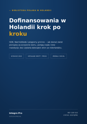 Dofinansowania w NL - kompletny poradnik